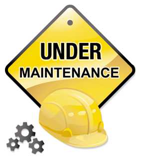 Under maintenance sign